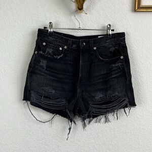 rag and bone Maya High Rise Denim Shorts